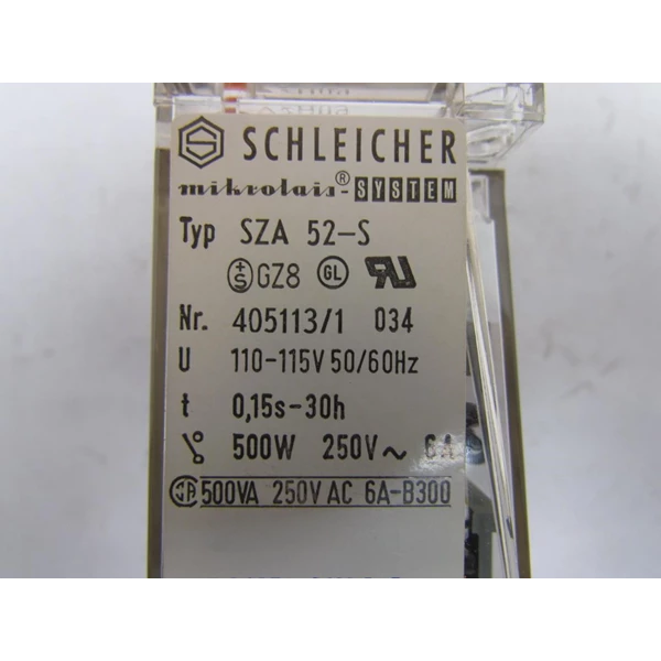 SHELEICHER -WIELAND SZA-52S Relay dan Kontaktor Listrik