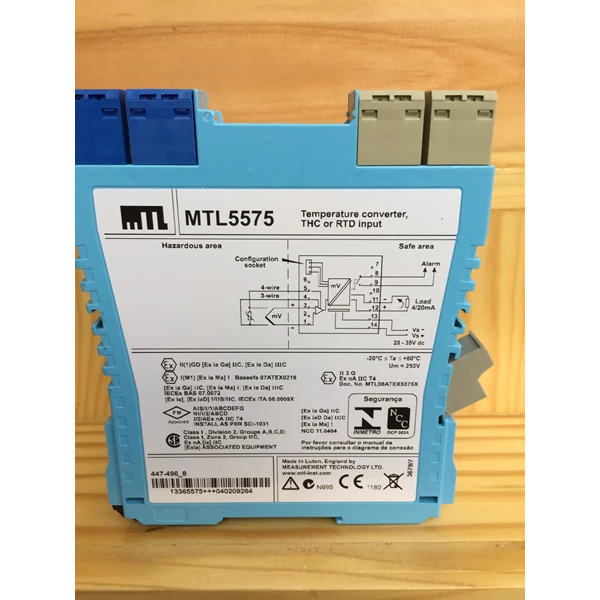 MTL5575 Temperature Converter Relay and Electrical Kontaktor