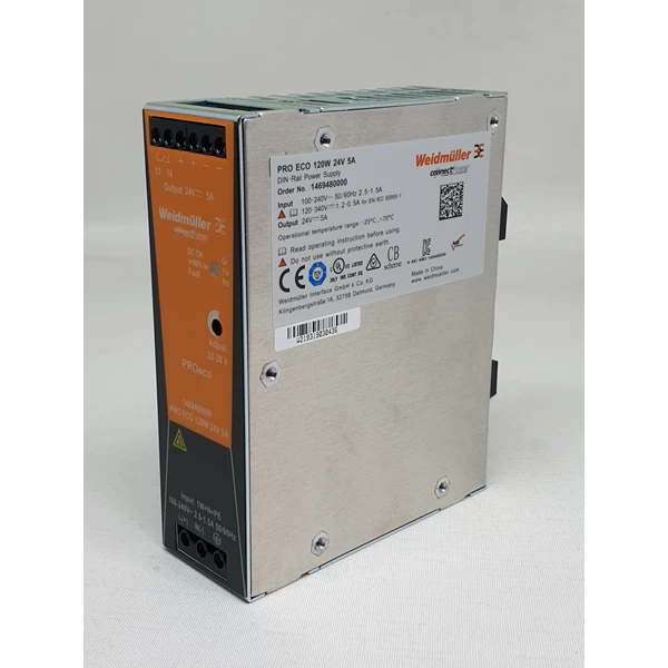 Weidmuller PRO ECO 120W 24V 5A 1469480000 Switching Power supply