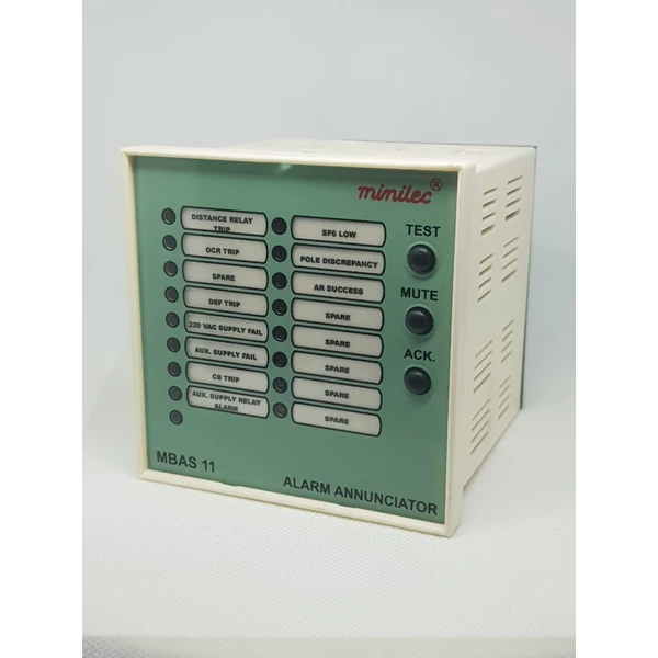 Minilec MBAS 11 90-270 VAC/DC Alarm Annunciator